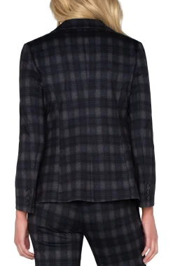 Jackets-Liverpool Los Angeles FITTED BLAZER Charcoalgreyblackberry