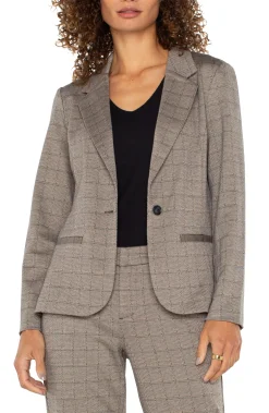 Jackets-Liverpool Los Angeles FITTED BLAZER Peppercornplaid