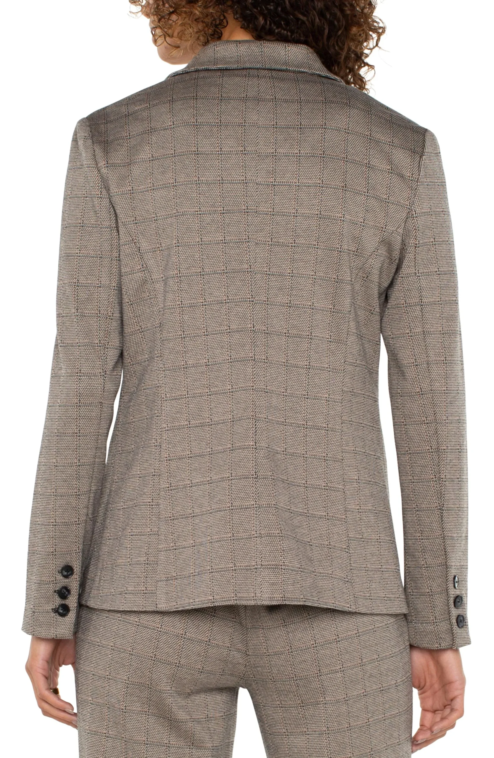 Jackets-Liverpool Los Angeles FITTED BLAZER Peppercornplaid