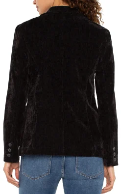 Jackets-Liverpool Los Angeles FITTED BLAZER Black
