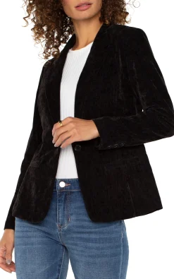 Jackets-Liverpool Los Angeles FITTED BLAZER Black