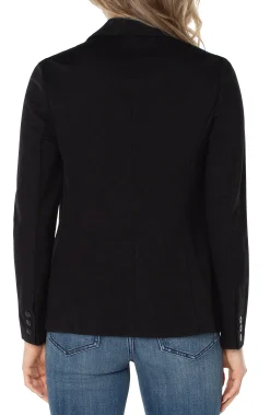 Jackets-Liverpool Los Angeles FITTED BLAZER SUPER STRETCH Black