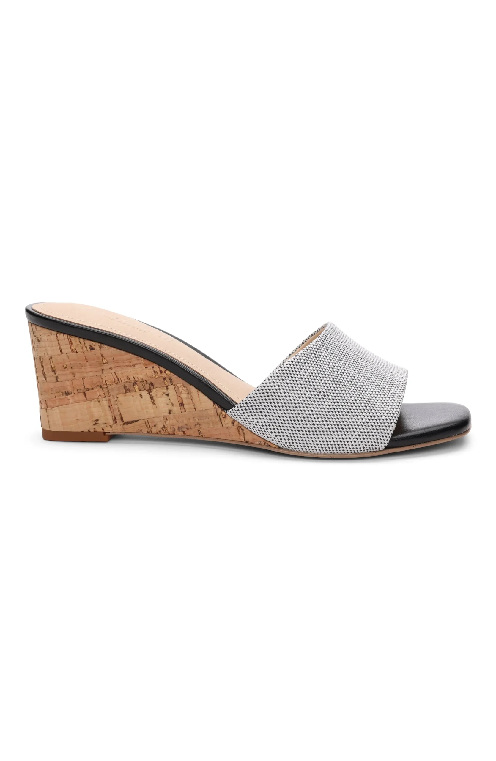 Mules|Wedges & Espadrilles-Liverpool Los Angeles FLOWERS WEDGE MULE Whiteblack