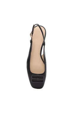 Flats-Liverpool Los Angeles GETTY SLINGBACK WITH LOGO MEDALLION Black