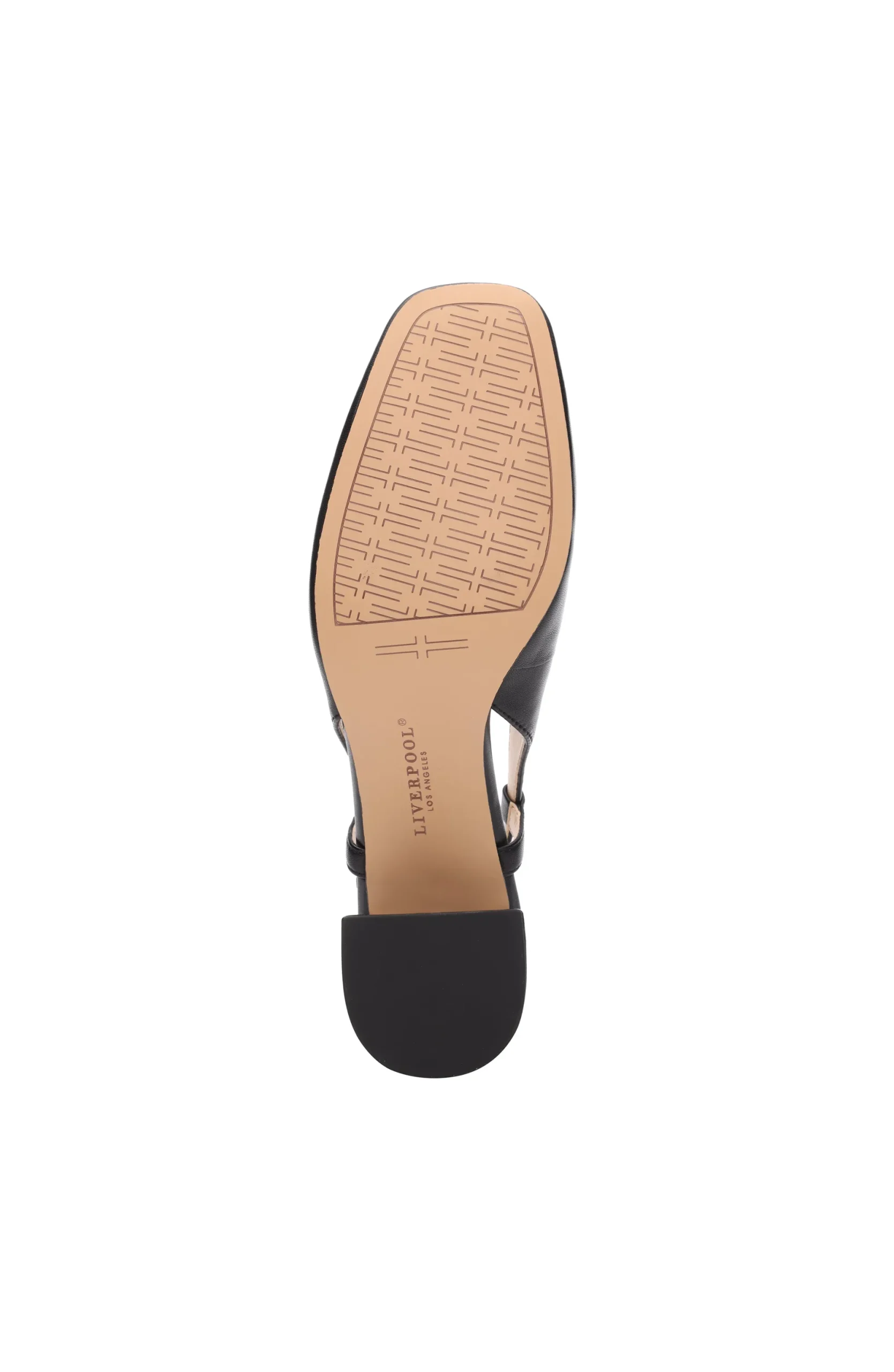 Flats-Liverpool Los Angeles GETTY SLINGBACK WITH LOGO MEDALLION Black