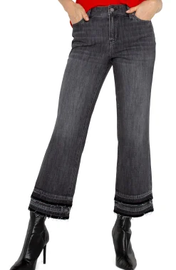 Jeans|Crops-Liverpool Los Angeles HANNAH CROP FLARE WITH LET DOWN HEM Hindsdale