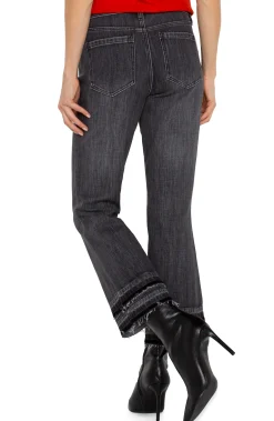 Jeans|Crops-Liverpool Los Angeles HANNAH CROP FLARE WITH LET DOWN HEM Hindsdale