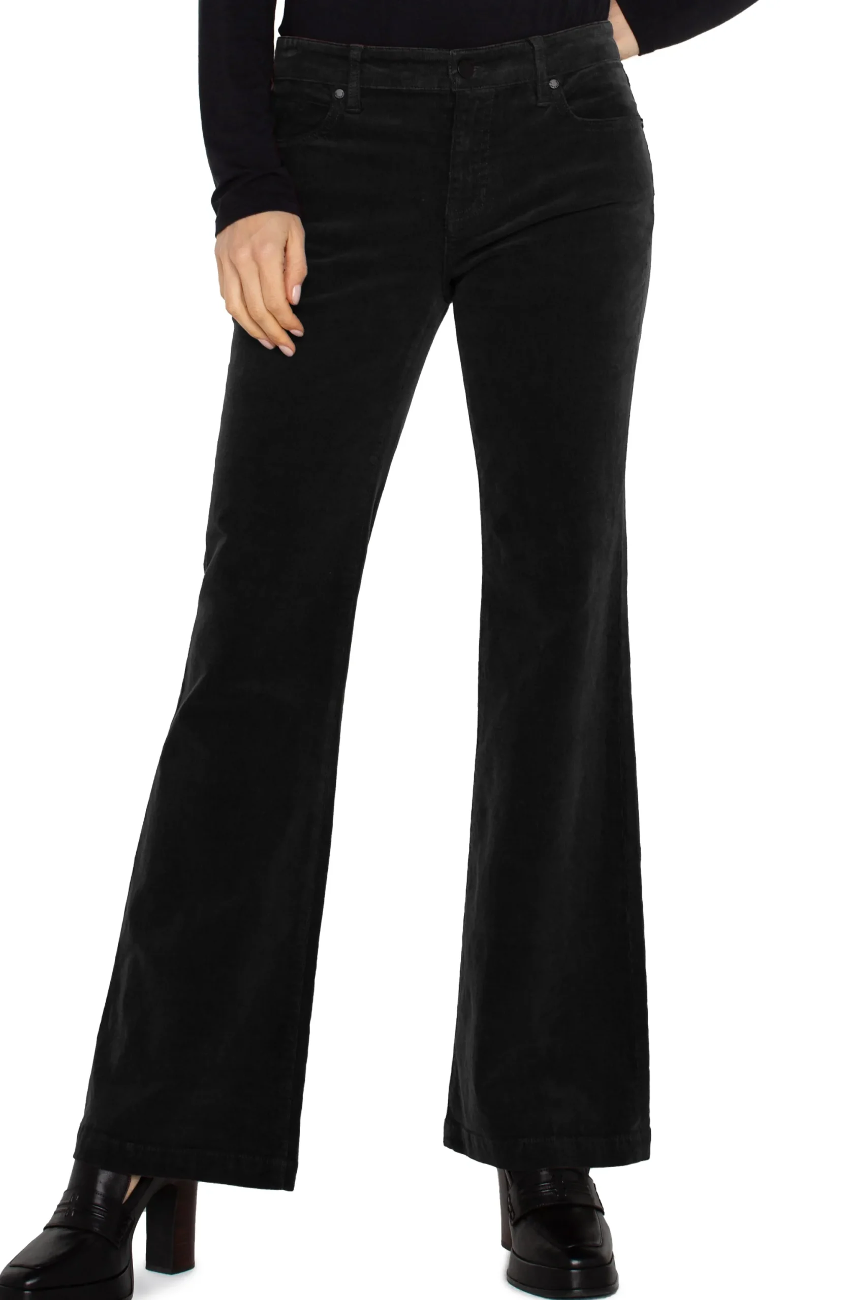 Jeans|Bootcut & Flares-Liverpool Los Angeles HANNAH FLARE CORDUROY Onyx