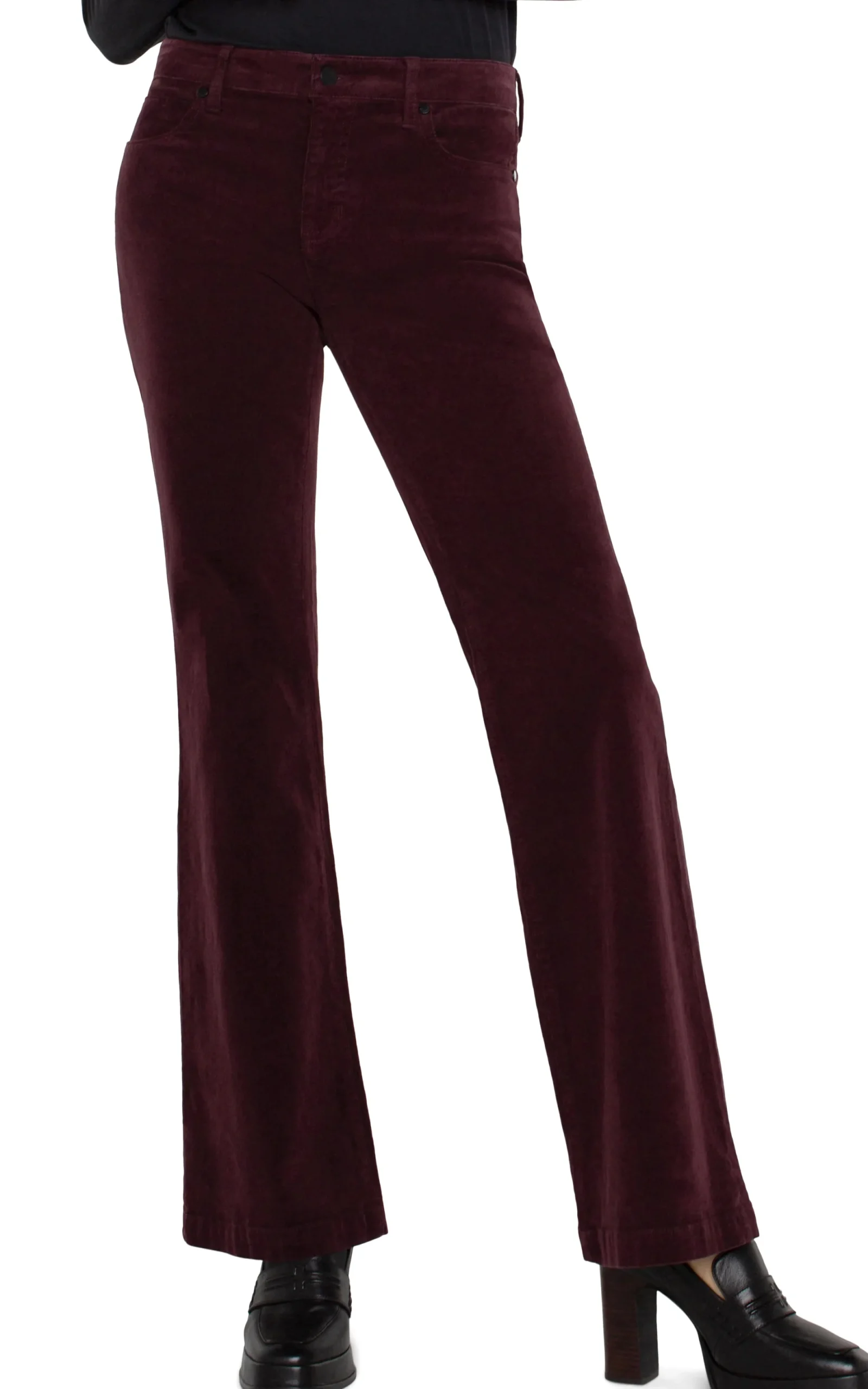 Jeans-Liverpool Los Angeles HANNAH FLARE CORDUROY Blackberry