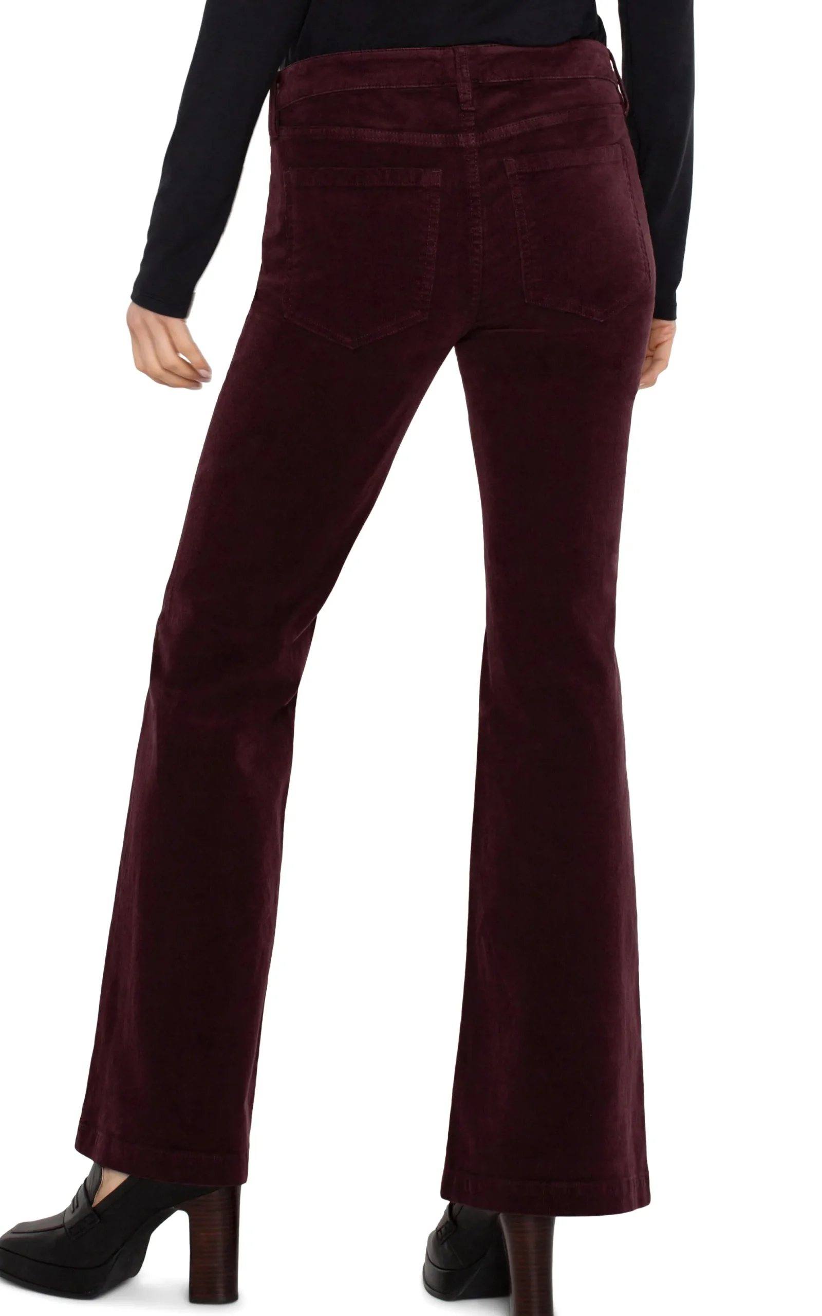 Jeans-Liverpool Los Angeles HANNAH FLARE CORDUROY Blackberry