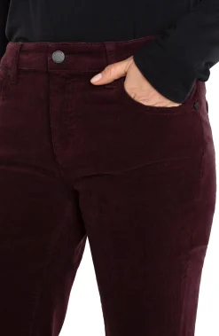 Jeans-Liverpool Los Angeles HANNAH FLARE CORDUROY Blackberry