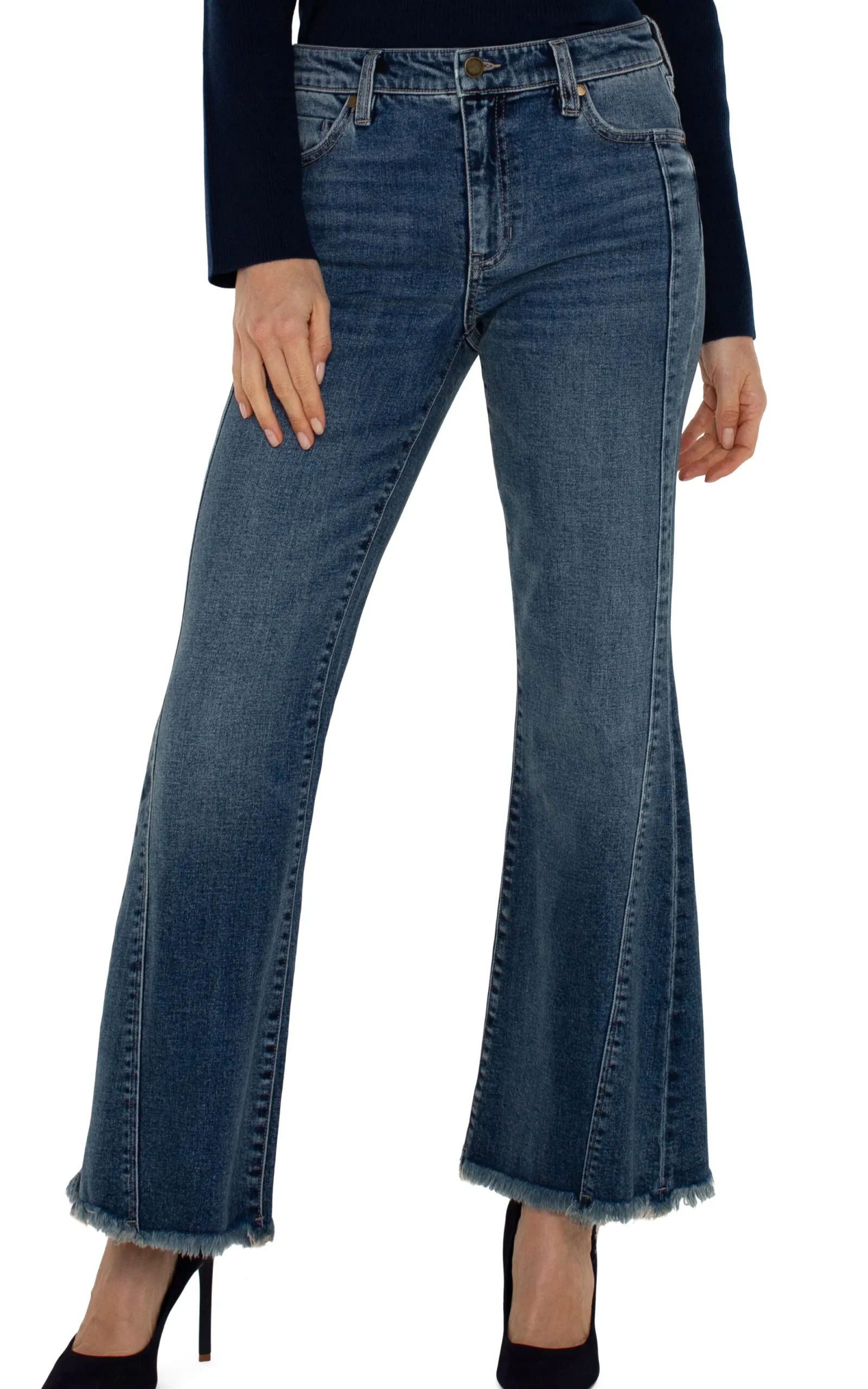 Jeans|Bootcut & Flares-Liverpool Los Angeles HANNAH FLARE WITH FRONT SEAMING Goodwell