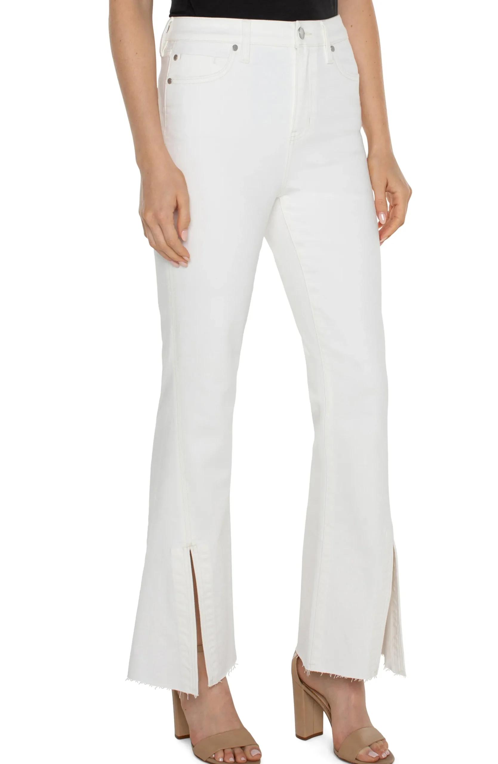 Jeans|Bootcut & Flares-Liverpool Los Angeles HANNAH HI-RISE ECO FLARE Bonewhite