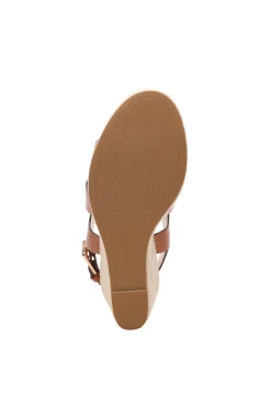 Wedges & Espadrilles-Liverpool Los Angeles HILLS ANKLE STRAP PLATFORM WEDGE Luggage