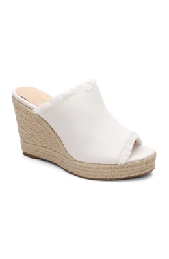 Wedges & Espadrilles-Liverpool Los Angeles HOLLYWOOD FRAY EDGE ESPADRILLE Ecru