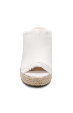 Wedges & Espadrilles-Liverpool Los Angeles HOLLYWOOD FRAY EDGE ESPADRILLE Ecru