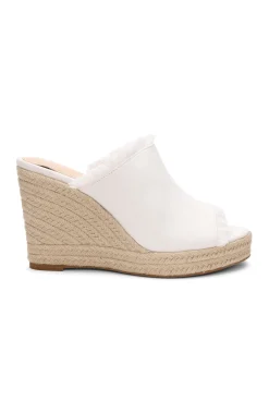 Wedges & Espadrilles-Liverpool Los Angeles HOLLYWOOD FRAY EDGE ESPADRILLE Ecru