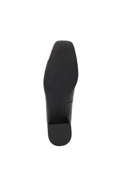 Flats-Liverpool Los Angeles IRVINE ROUNDED TOE SLIP ON WITH BLOCK HEEL Blackecru