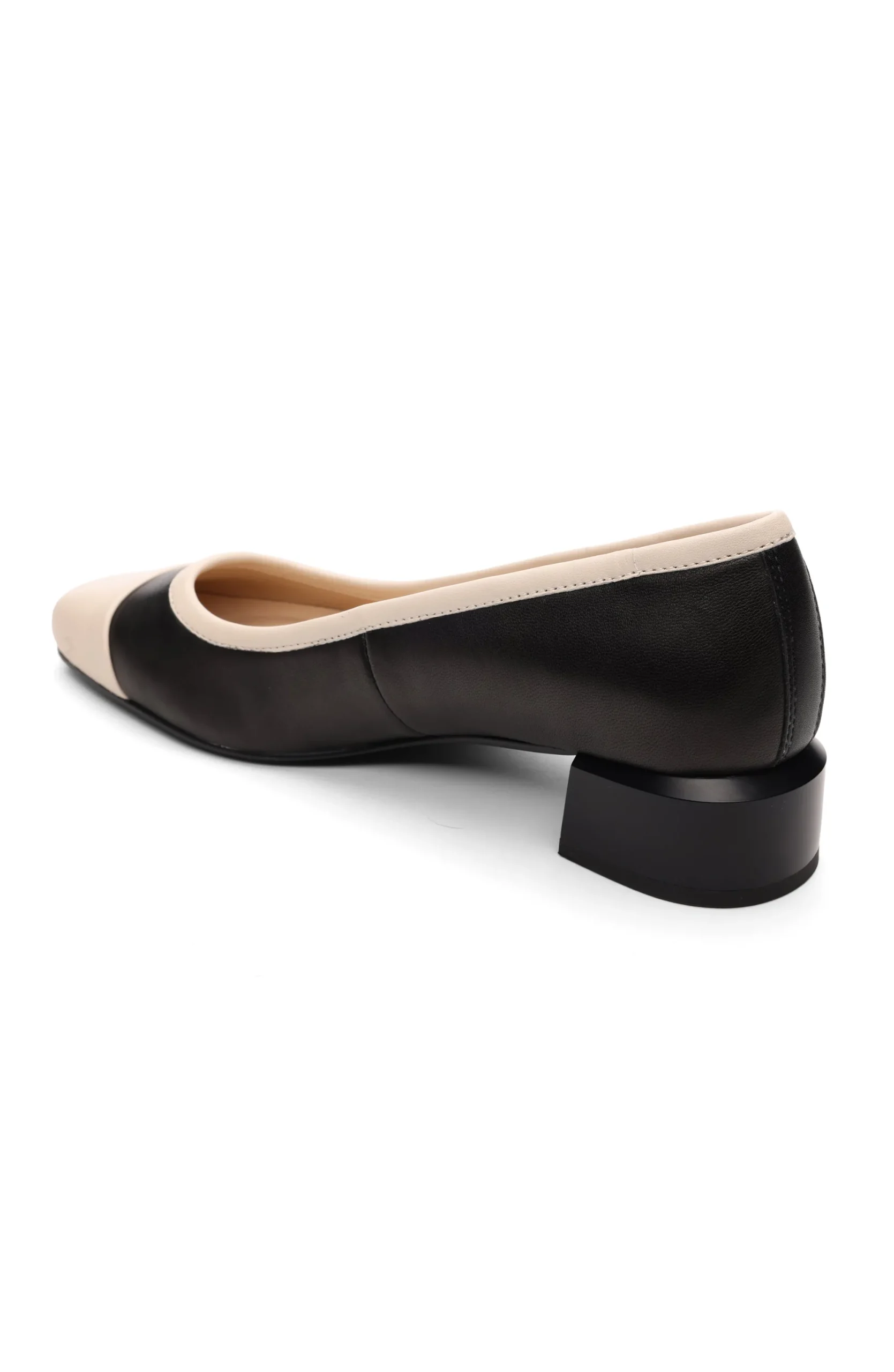 Flats-Liverpool Los Angeles IRVINE ROUNDED TOE SLIP ON WITH BLOCK HEEL Blackecru