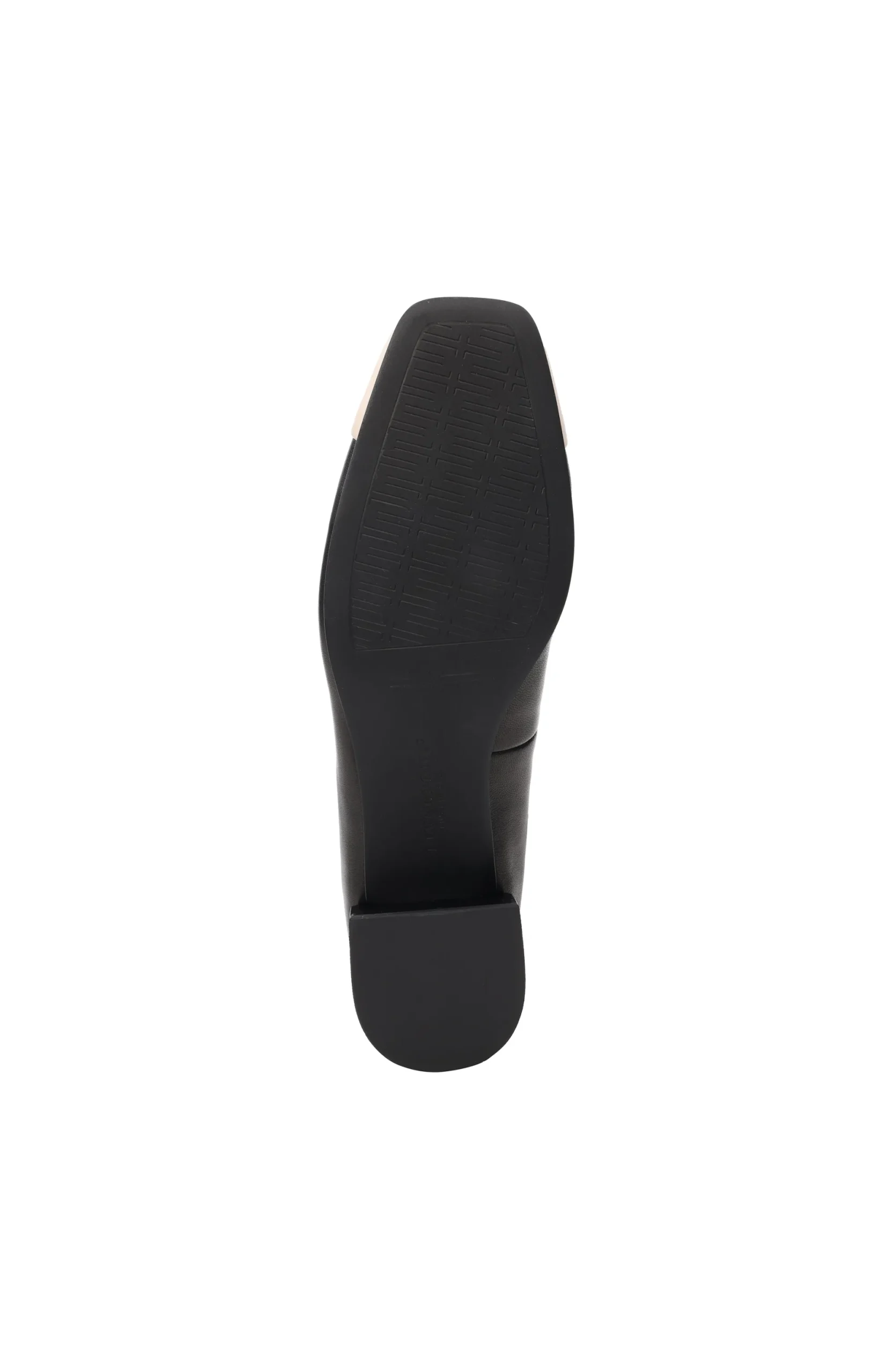 Flats-Liverpool Los Angeles IRVINE ROUNDED TOE SLIP ON WITH BLOCK HEEL Blackecru