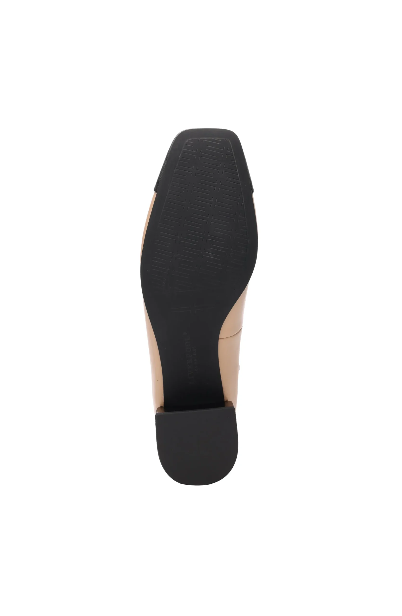 Flats-Liverpool Los Angeles IRVINE ROUNDED TOE SLIP ON WITH BLOCK HEEL Nudeblack
