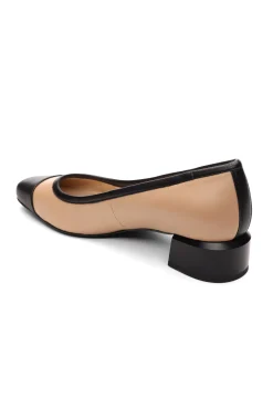 Flats-Liverpool Los Angeles IRVINE ROUNDED TOE SLIP ON WITH BLOCK HEEL Nudeblack