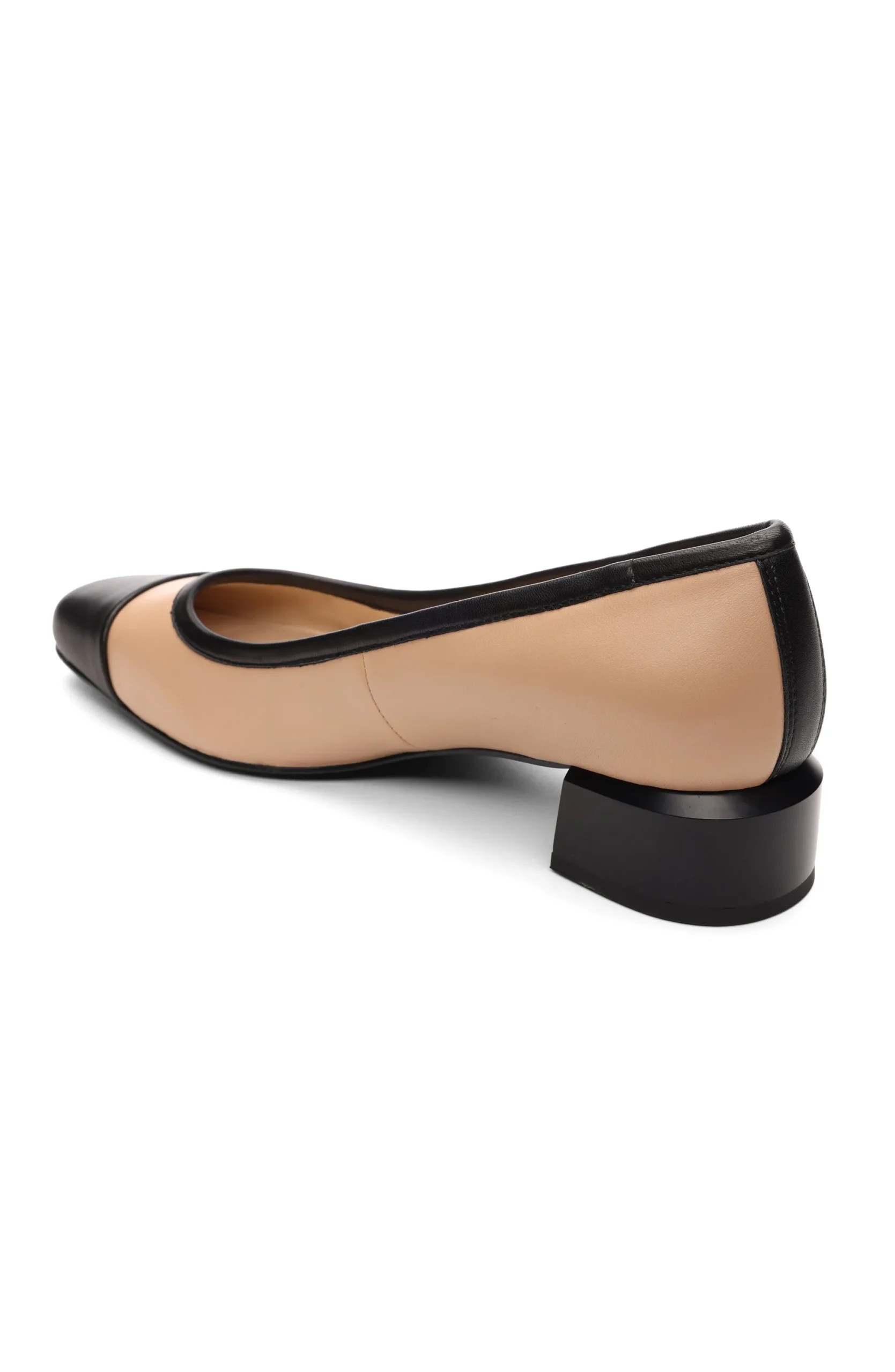 Flats-Liverpool Los Angeles IRVINE ROUNDED TOE SLIP ON WITH BLOCK HEEL Nudeblack