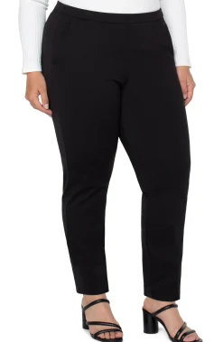 Pants-Liverpool Los Angeles KAYLA PULL-ON TROUSER Black