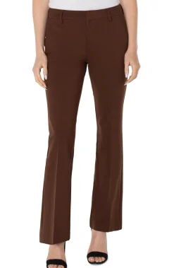 Trousers|Pants-Liverpool Los Angeles KELSEY FLARE TROUSER Brownstone