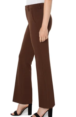 Trousers|Pants-Liverpool Los Angeles KELSEY FLARE TROUSER Brownstone