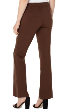 Trousers|Pants-Liverpool Los Angeles KELSEY FLARE TROUSER Brownstone
