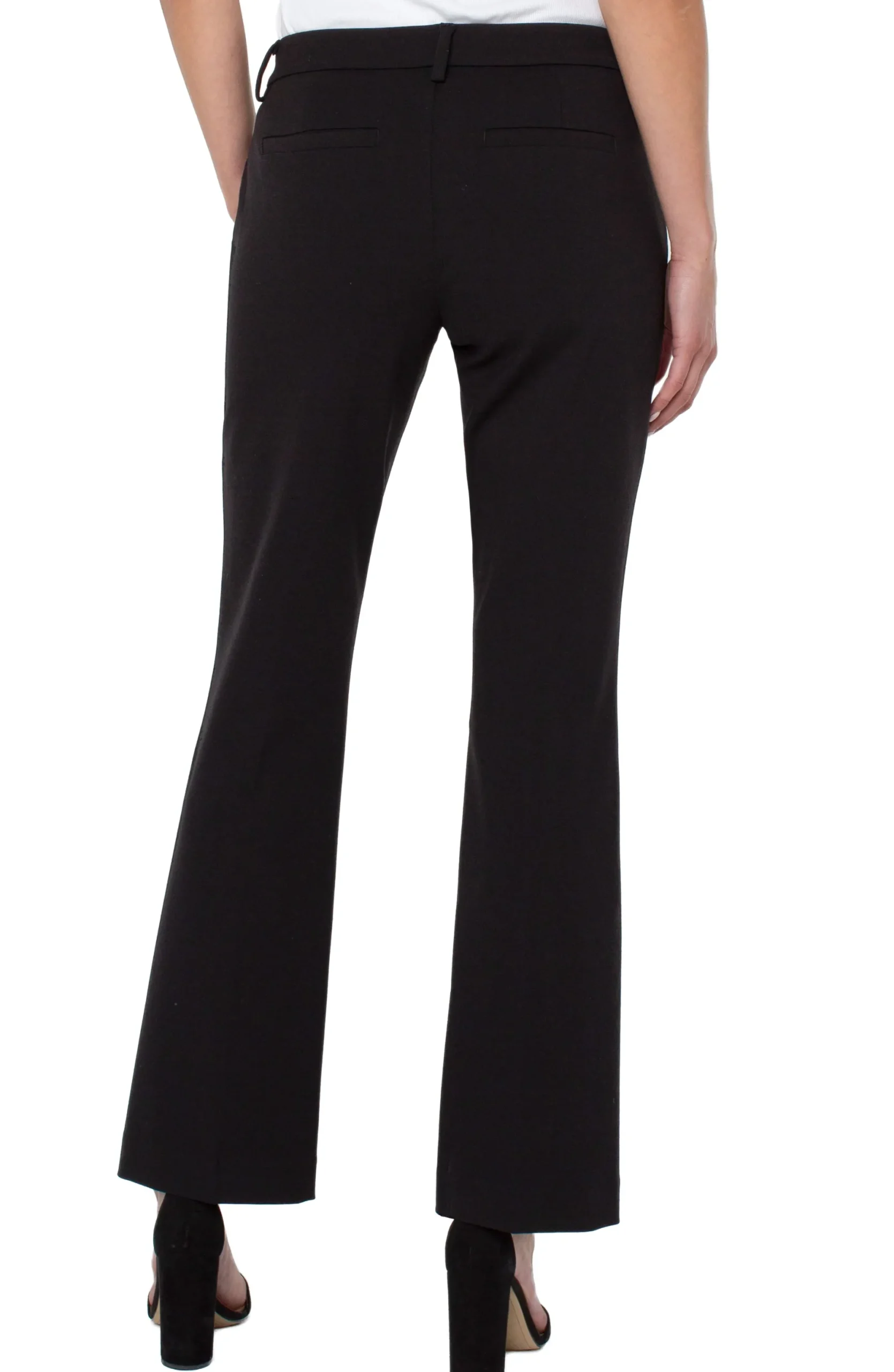 Tall-Liverpool Los Angeles KELSEY FLARE TROUSER SUPER STRETCH - TALL Black