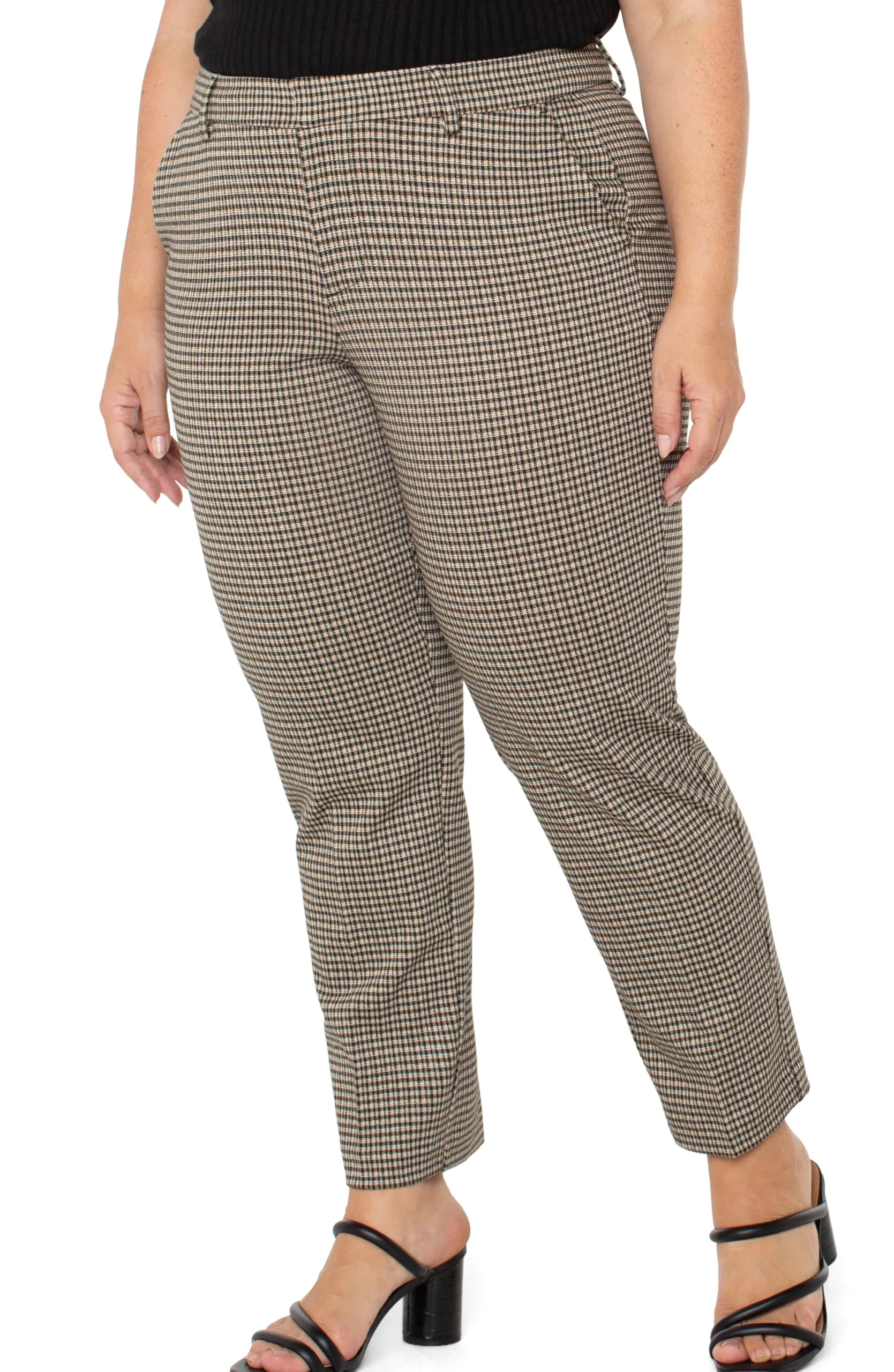 Pants-Liverpool Los Angeles KELSEY KNIT TROUSER Blacktancheck