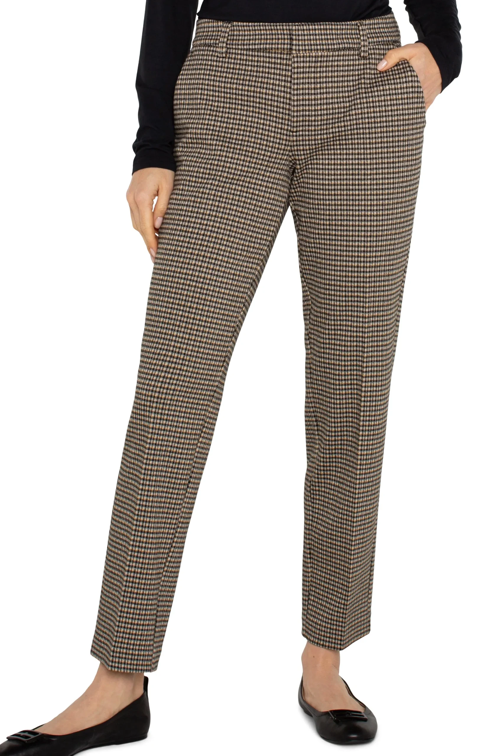 Pants|Trousers-Liverpool Los Angeles KELSEY KNIT TROUSER Blacktancheck
