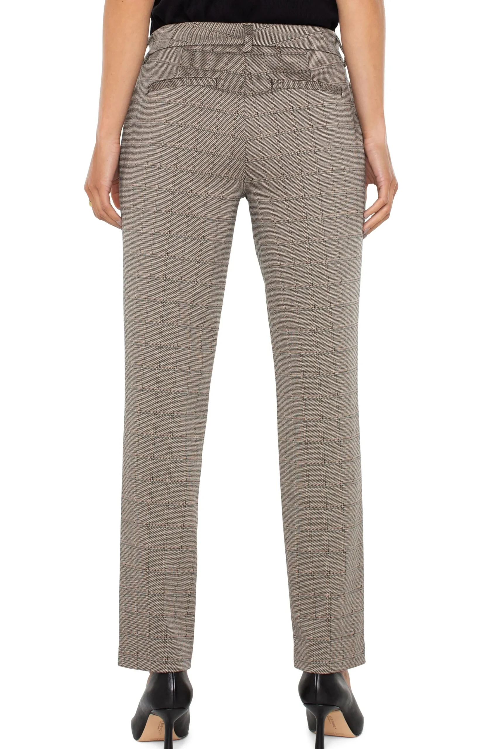 Pants|Trousers-Liverpool Los Angeles KELSEY KNIT TROUSER Peppercornplaid