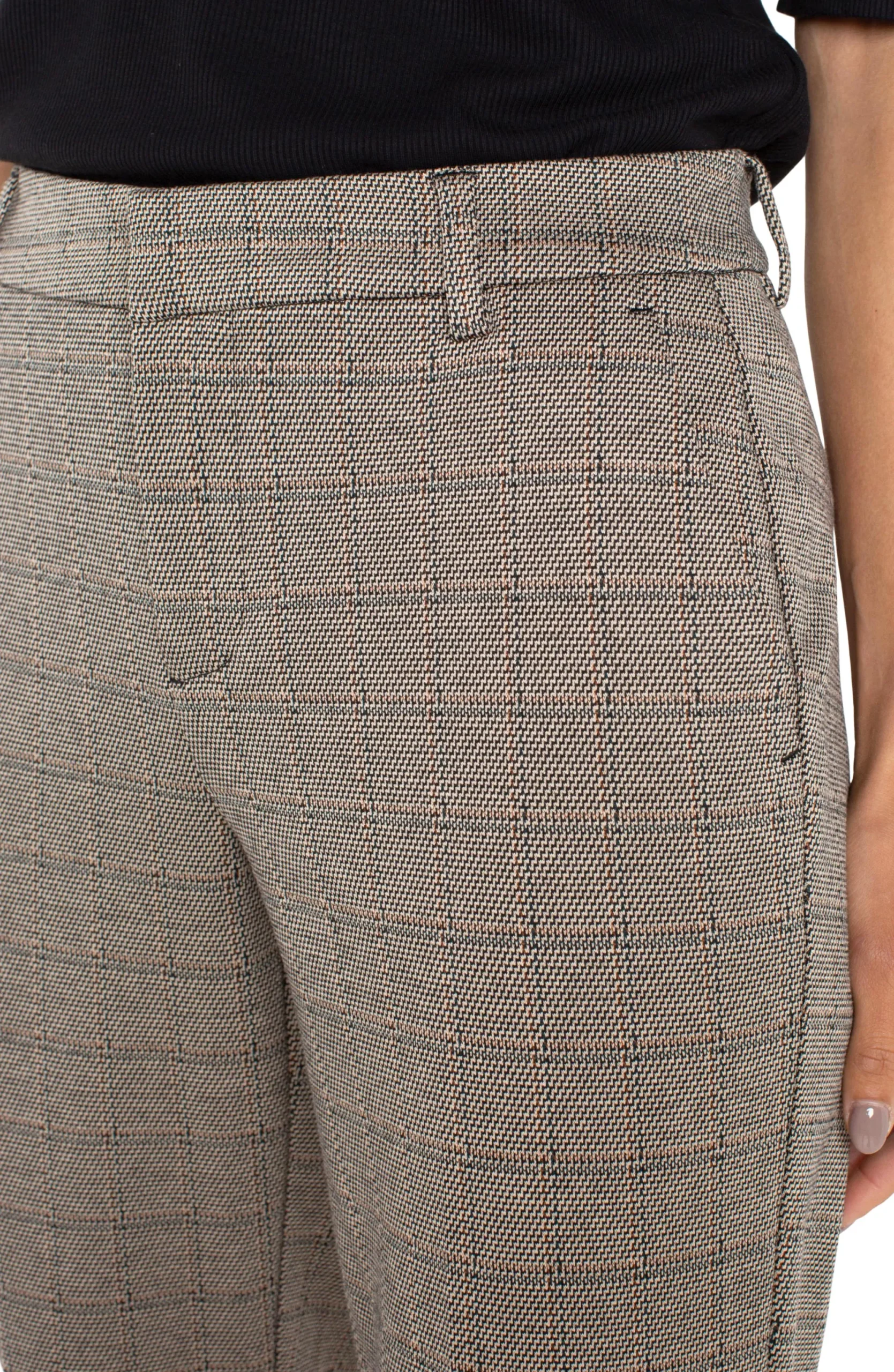 Pants|Trousers-Liverpool Los Angeles KELSEY KNIT TROUSER Peppercornplaid