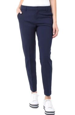 Trousers|Pants-Liverpool Los Angeles KELSEY KNIT TROUSER SUPER STRETCH Cadetblue