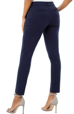 Trousers|Pants-Liverpool Los Angeles KELSEY KNIT TROUSER SUPER STRETCH Cadetblue