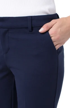 Trousers|Pants-Liverpool Los Angeles KELSEY KNIT TROUSER SUPER STRETCH Cadetblue