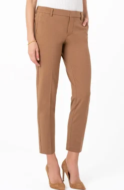 Trousers|Pants-Liverpool Los Angeles KELSEY KNIT TROUSER SUPER STRETCH Maple