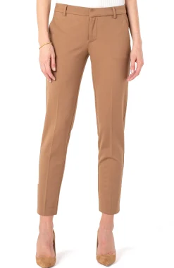 Trousers|Pants-Liverpool Los Angeles KELSEY KNIT TROUSER SUPER STRETCH Maple