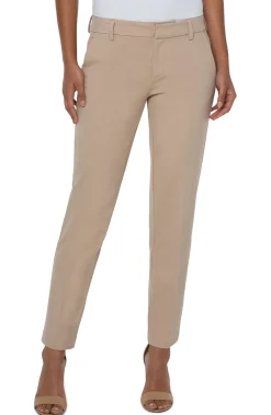 Trousers|Pants-Liverpool Los Angeles KELSEY KNIT TROUSER SUPER STRETCH Biscuittan