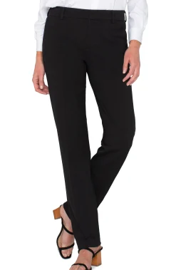 Pants|Trousers-Liverpool Los Angeles KELSEY KNIT TROUSER SUPER STRETCH - TALL Black