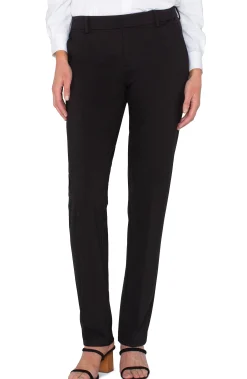 Pants|Trousers-Liverpool Los Angeles KELSEY KNIT TROUSER SUPER STRETCH - TALL Black
