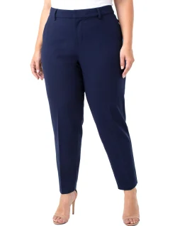 Pants-Liverpool Los Angeles KELSEY TROUSER SUPER STRETCH Cadetblue