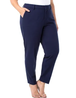 Pants-Liverpool Los Angeles KELSEY TROUSER SUPER STRETCH Cadetblue