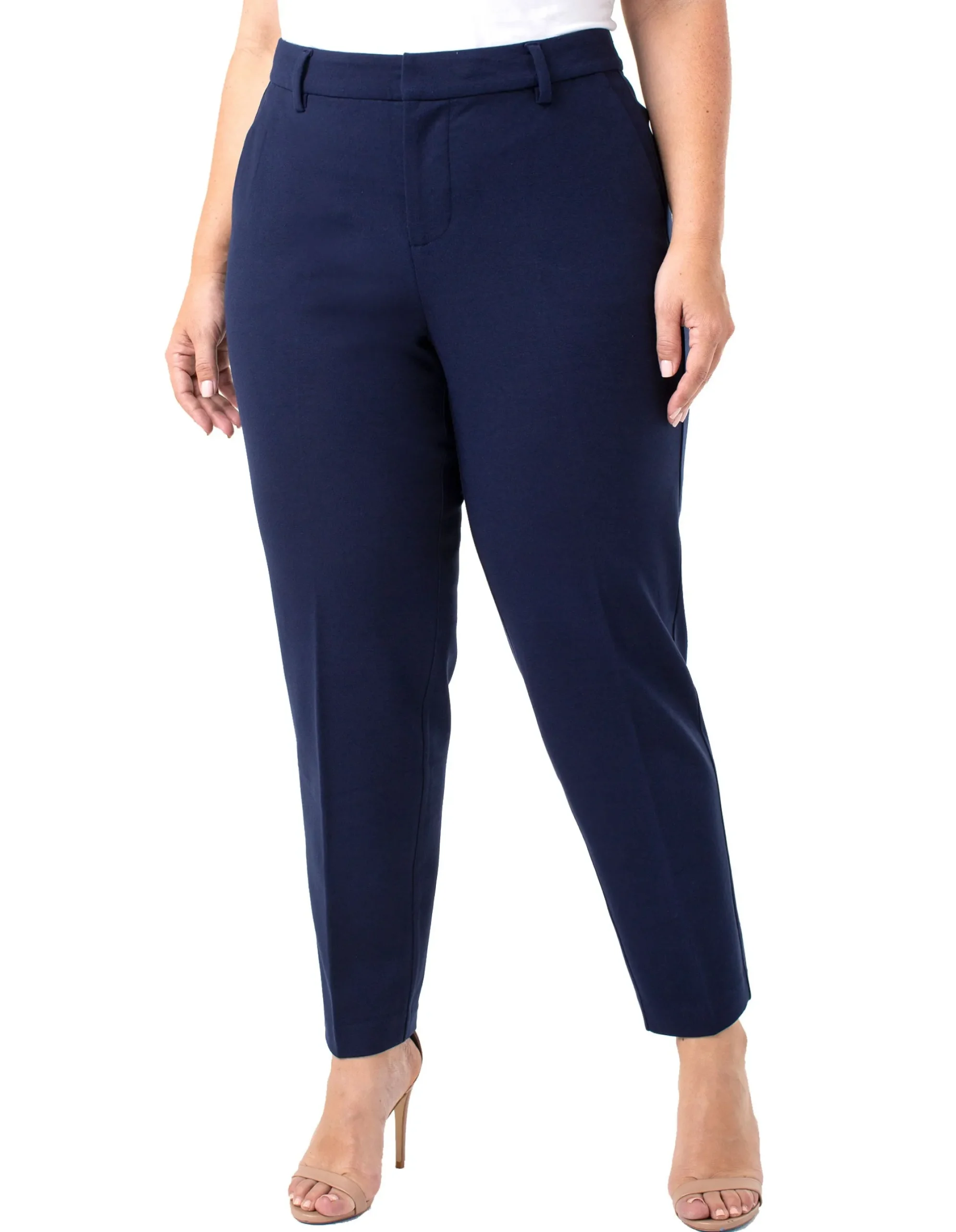 Pants-Liverpool Los Angeles KELSEY TROUSER SUPER STRETCH Cadetblue