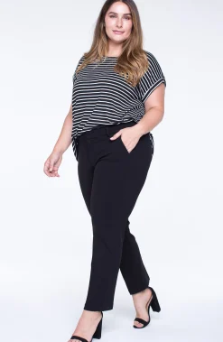 Pants-Liverpool Los Angeles KELSEY TROUSER SUPER STRETCH Black