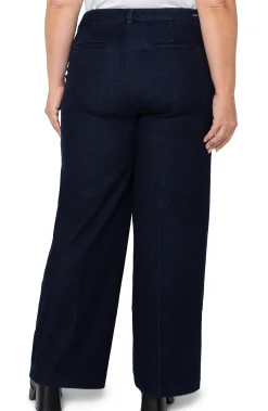 Jeans-Liverpool Los Angeles KELSEY WIDE LEG TROUSER Indigorinse