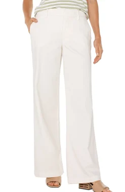 Pants|Trousers-Liverpool Los Angeles KELSEY WIDE LEG TROUSER Bone